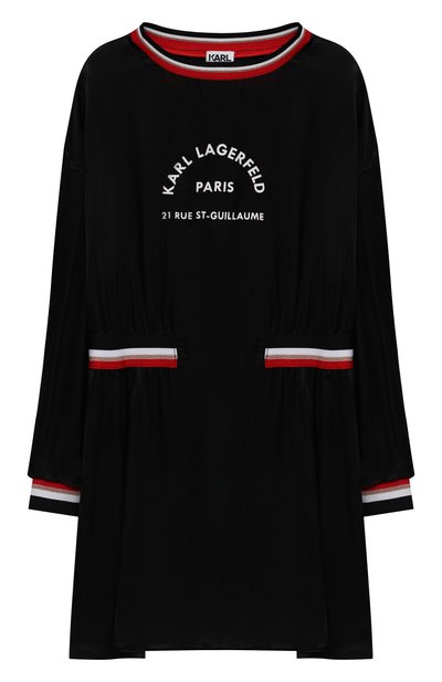 Платье из вискозы KARL LAGERFELD KIDS, арт. Z12192, фото 1