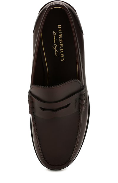 Кожаные пенни-лоферы BURBERRY, арт. 8000311, фото 5