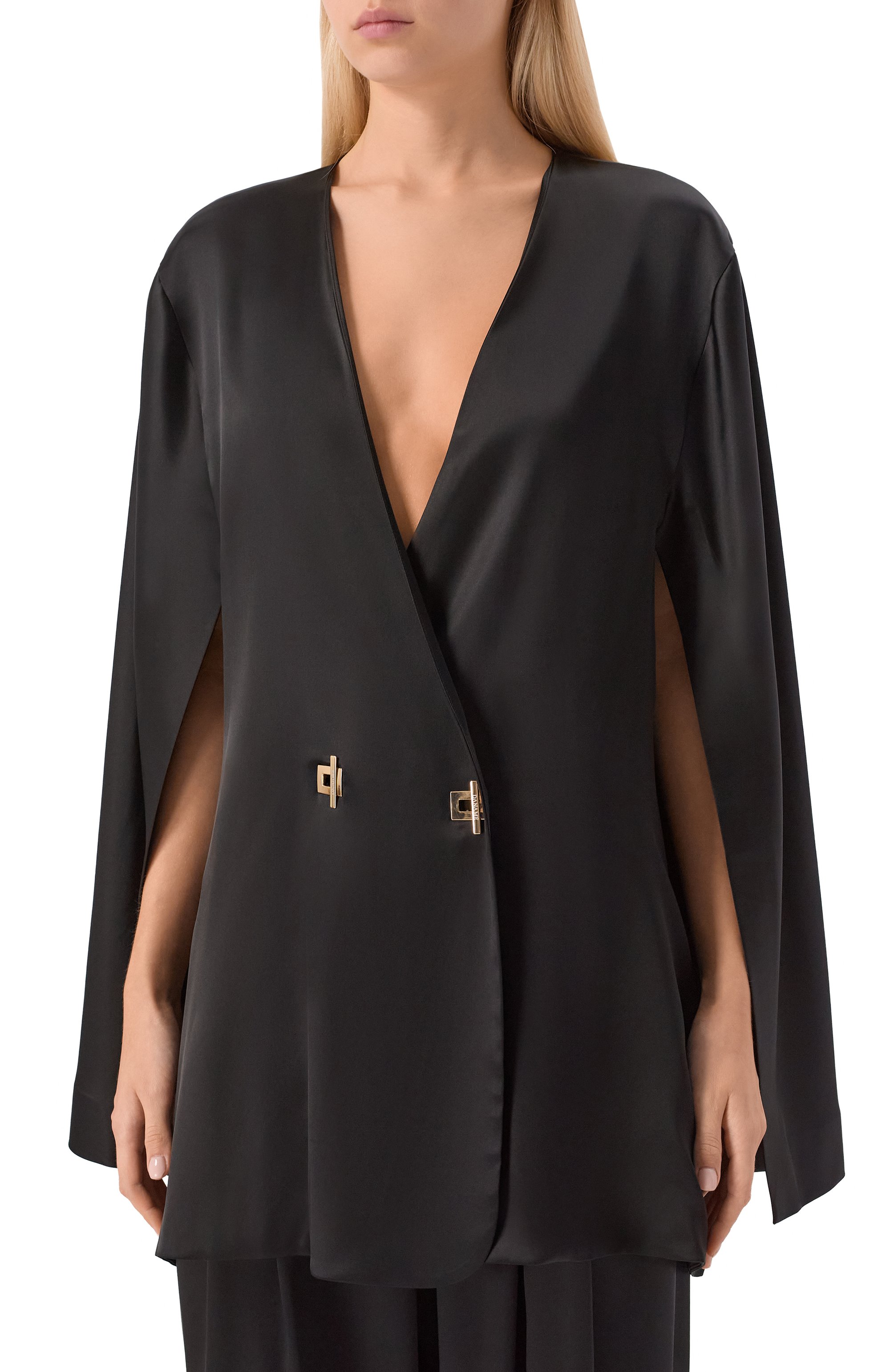 Блузка DANAME черного цвета по цене 61800 руб., арт. 125FW1703A, фото 3 Блузка DANAME, арт. 125FW1703A, фото 3