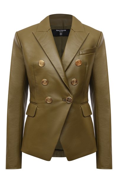 Женский кожаный жакет BALMAIN, арт. WF0SG000/L183