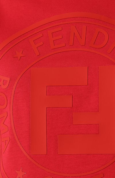 Хлопковая футболка FENDI, арт. FAF073 A8WI, фото 5