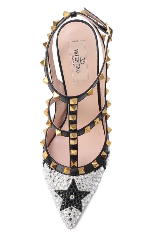 Кожаные туфли Rockstud 100 Valentino 8W2S0393/GIR Серебряный  8W2S0393/GIR Фото 6