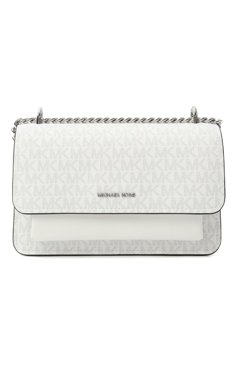 Женская сумка claire large MICHAEL MICHAEL KORS белого цвета, арт. 30R5SC7L3V | Фото 1 (Ремень/цепочка: На ремешке; Размер: large; Материал: Экокожа)