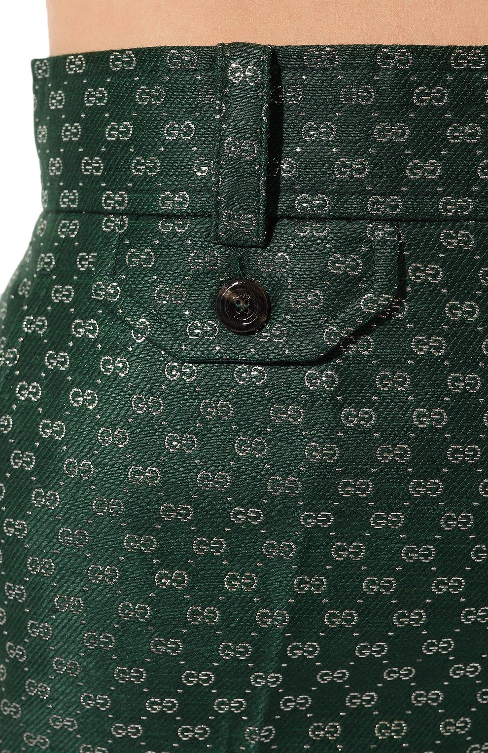 Брюки изо льна и хлопка GUCCI, арт. 657793 ZAGLX, фото 5