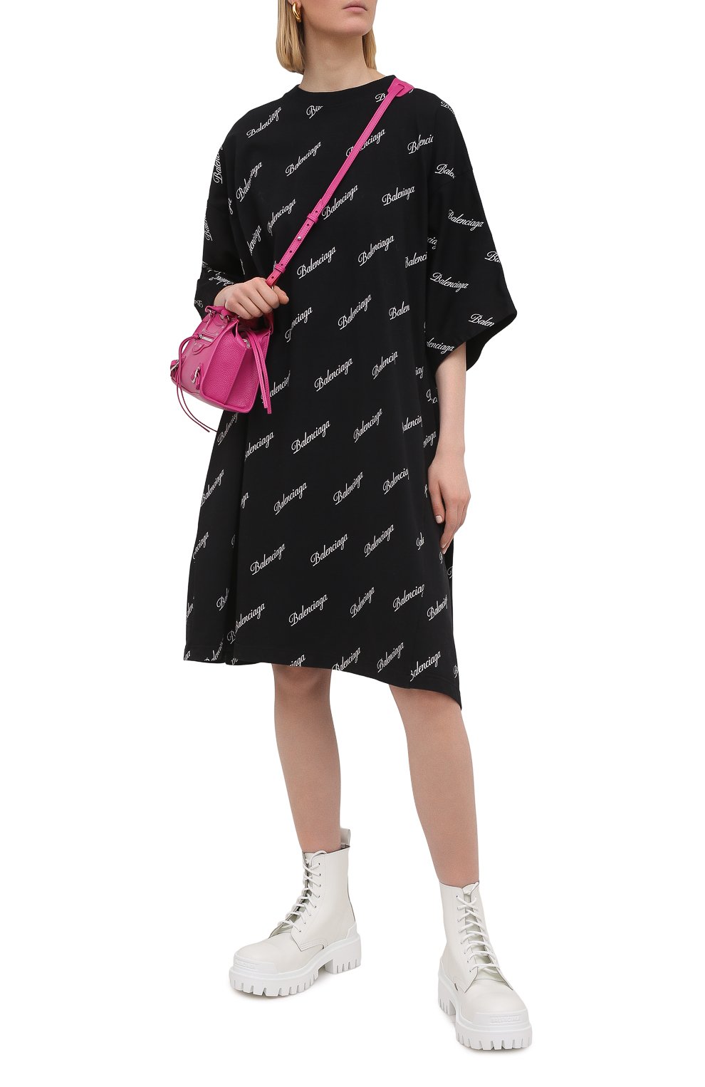 Хлопковое платье BALENCIAGA, арт. 646221/TJVJ5, фото 2