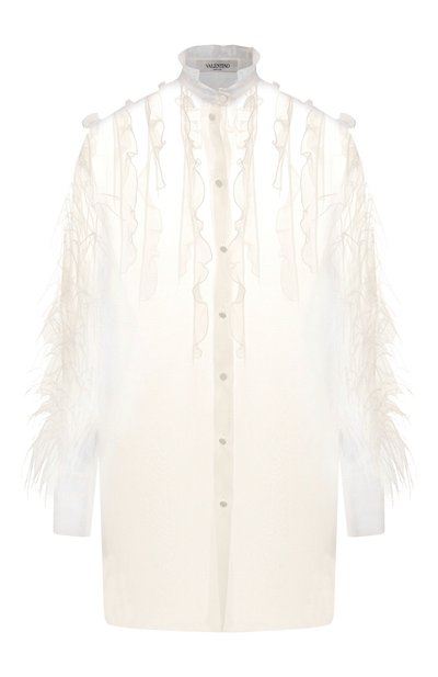 Шелковая блузка VALENTINO, арт. SB0AB15G1C8, фото 1