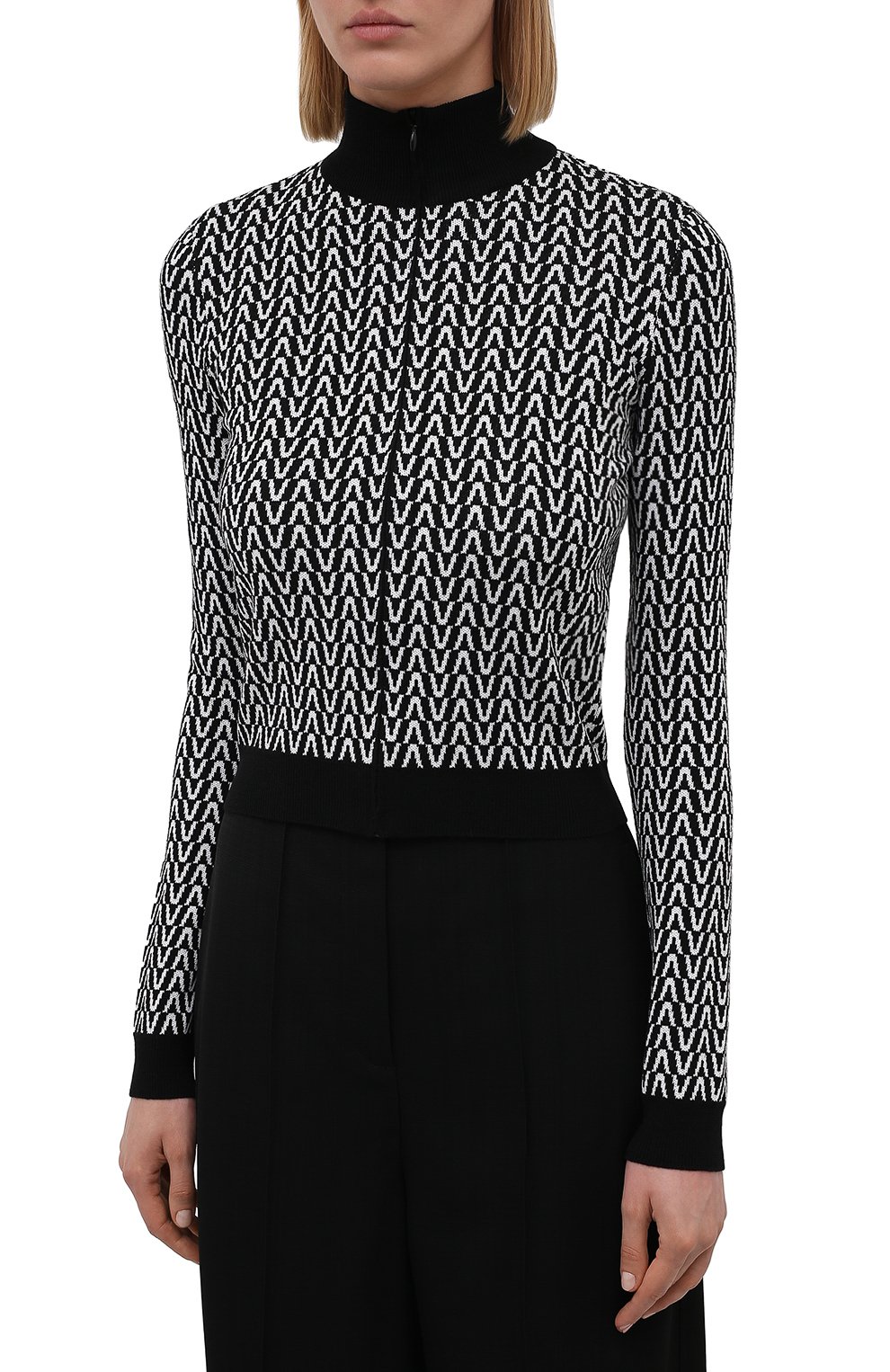 Кардиган из шерсти и хлопка VALENTINO, арт. WB3KE00S6HQ, фото 3