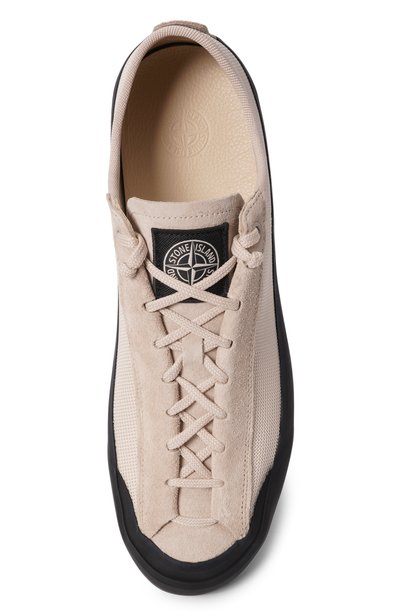 Текстильные кеды STONE ISLAND кремового цвета по цене 45450 руб., арт. L1SFWS100010/S0448, фото 5 Текстильные кеды STONE ISLAND, арт. L1SFWS100010/S0448, фото 5