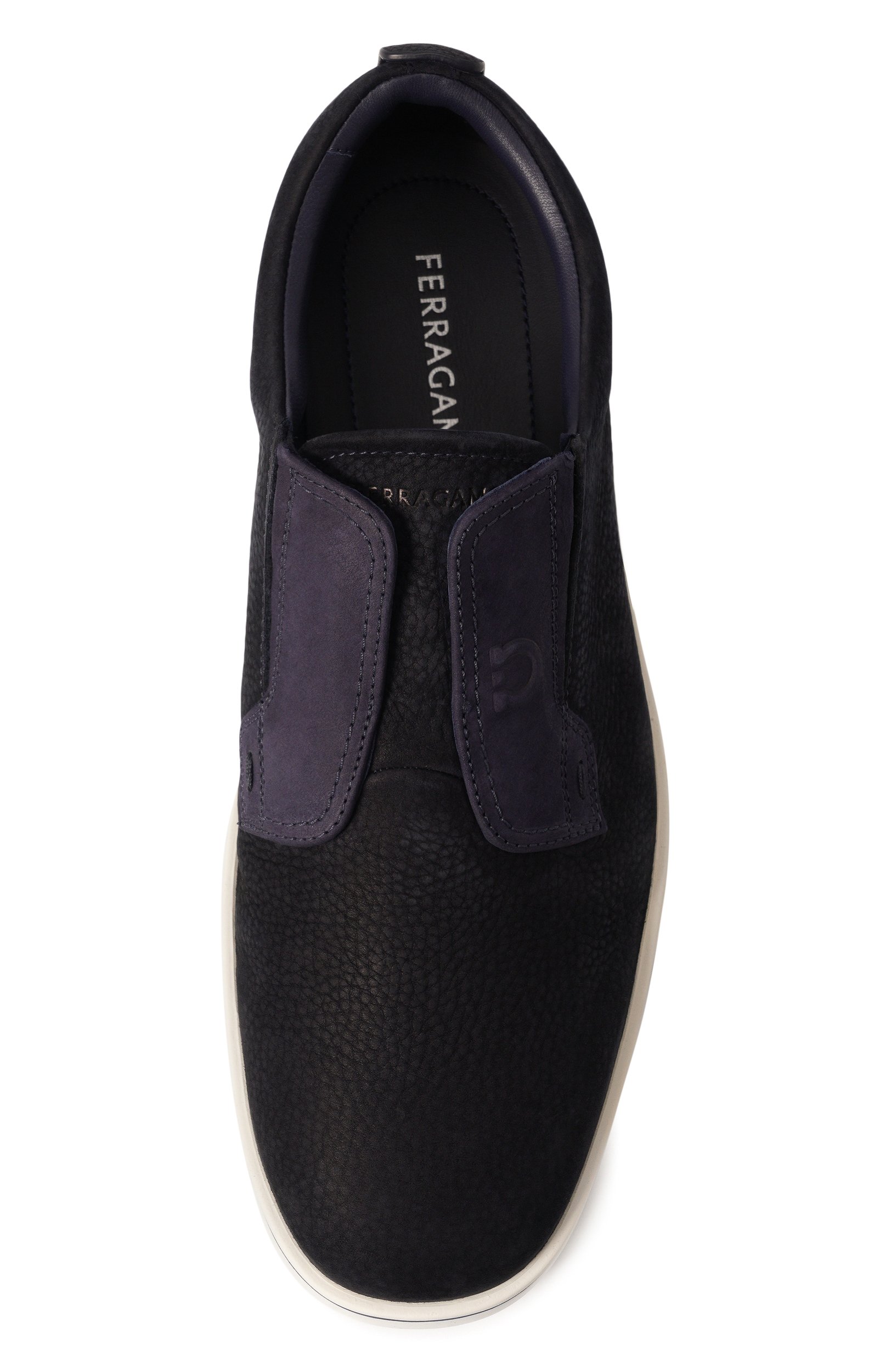 Кожаные кеды urban FERRAGAMO темно-синего цвета по цене 119500 руб., арт. 02A000/786896, фото 5 Кожаные кеды urban FERRAGAMO, арт. 02A000/786896, фото 5