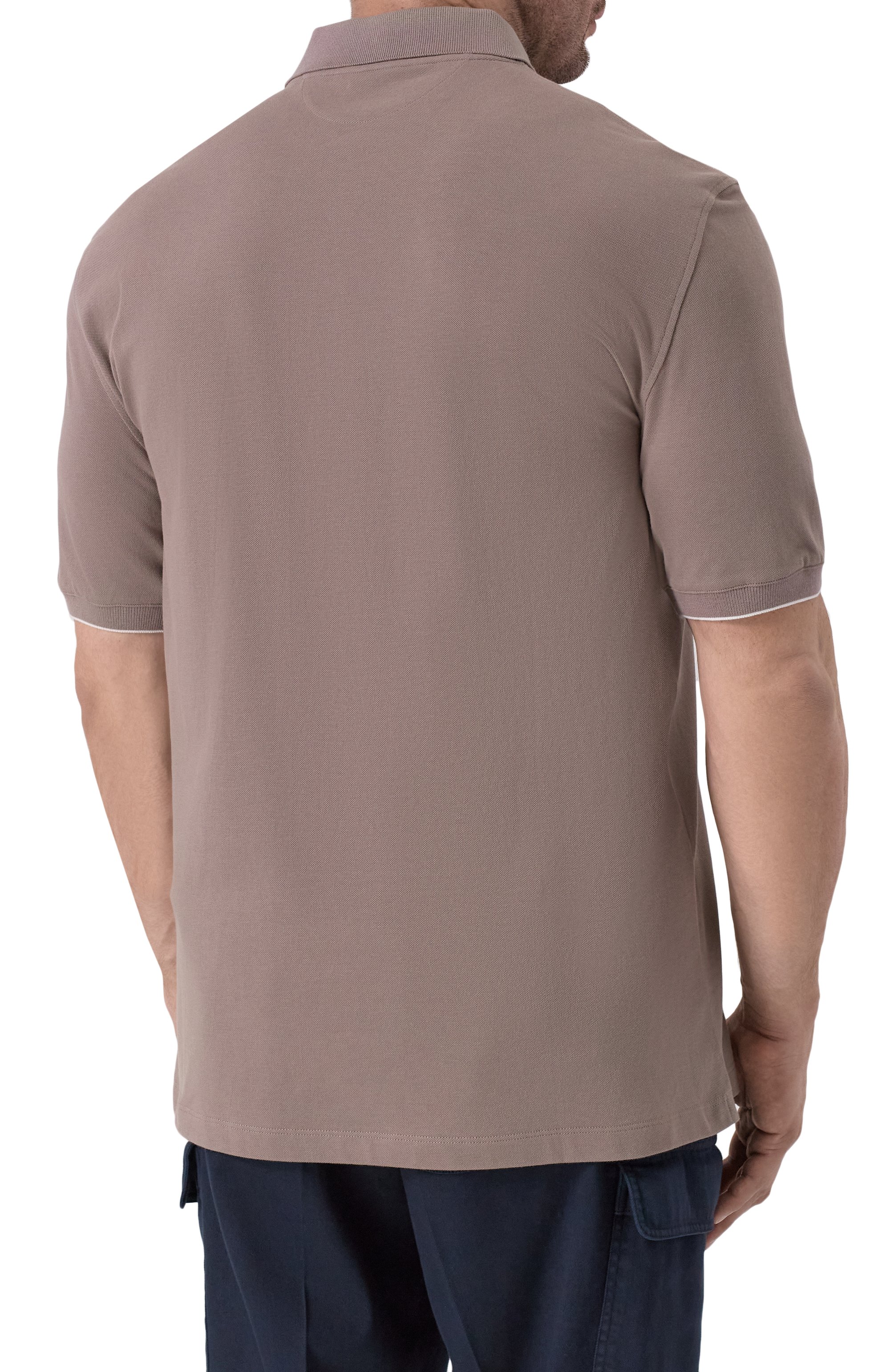 Хлопковое поло BRUNELLO CUCINELLI, арт. ME8548788W, фото 4