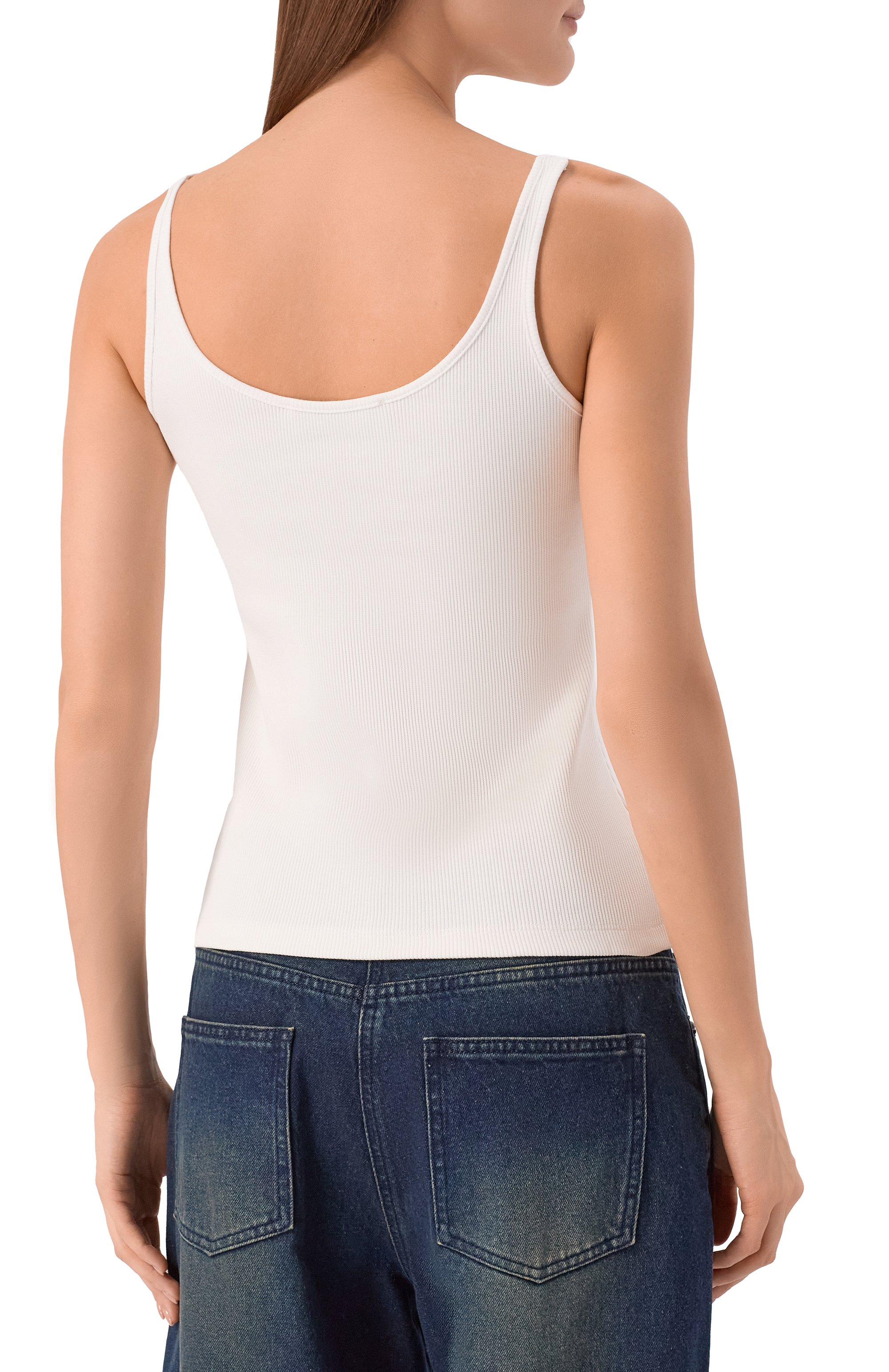 Хлопковая майка BLUMARINE, арт. 2T129A, фото 4