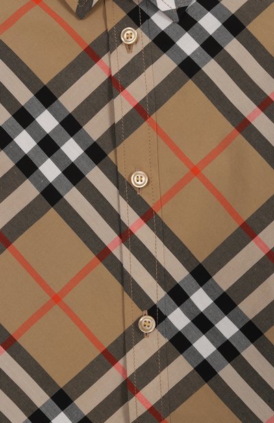 Хлопковая рубашка BURBERRY, арт. 8089804, фото 3
