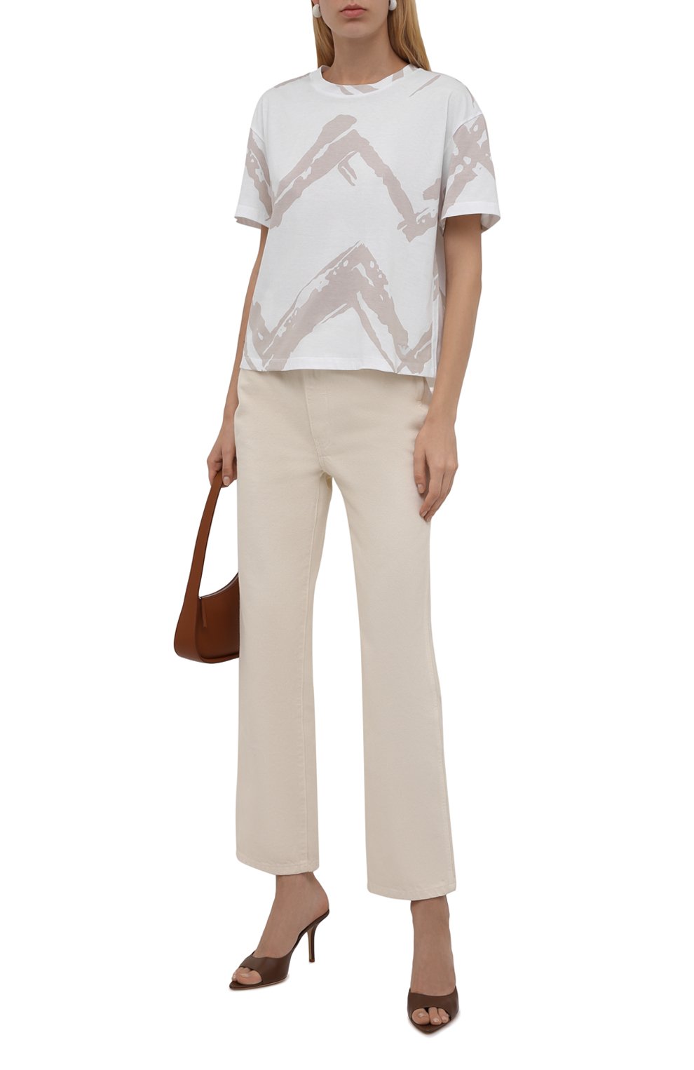 Хлопковая футболка EMPORIO ARMANI белого цвета по цене 15050 руб., арт. 6K2T7Y/2JSCZ, фото 2 Хлопковая футболка EMPORIO ARMANI, арт. 6K2T7Y/2JSCZ, фото 2