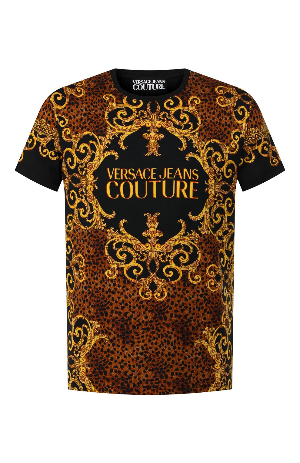 Хлопковая футболка VERSACE JEANS COUTURE, арт. B3GUA7DF-UUP SLIM MC LE0BAR0QUE/36609, фото 1