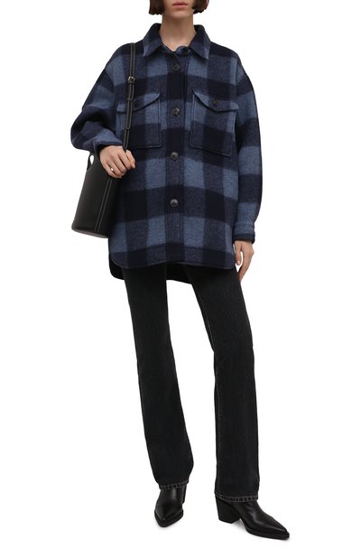 Куртка ISABEL MARANT ETOILE темно-синего цвета по цене 53950 руб., арт. MA0998-21A009E/HARVELI, фото 2 Куртка ISABEL MARANT ETOILE, арт. MA0998-21A009E/HARVELI, фото 2