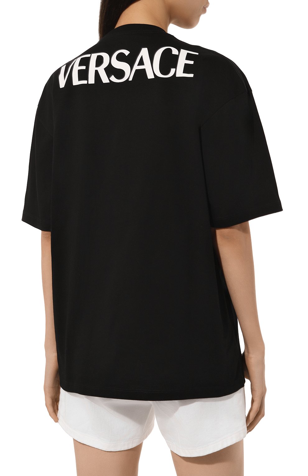 Хлопковая футболка VERSACE, арт. 1016291/1A11595, фото 4