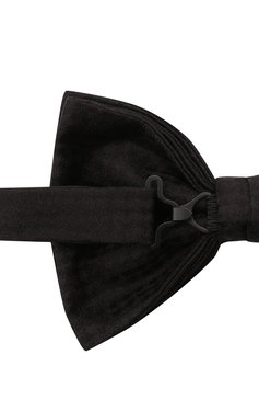 Мужской шелковый галстук-бабочка BRIONI черного цвета, арт. 01L200/P841F | Фото 3 (Материал: Текстиль, Шелк; Материал сплава: Проставлено; Нос: Не проставлено)