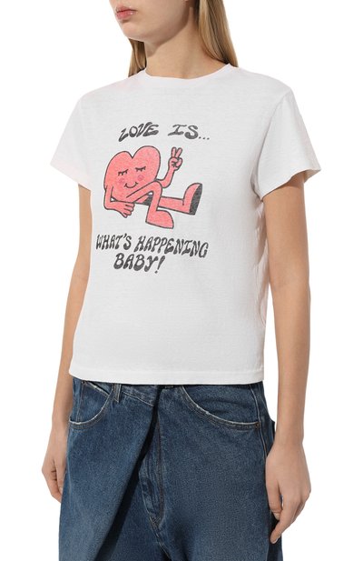 Хлопковая футболка RE/DONE, арт. 024-02WCGT284, фото 3