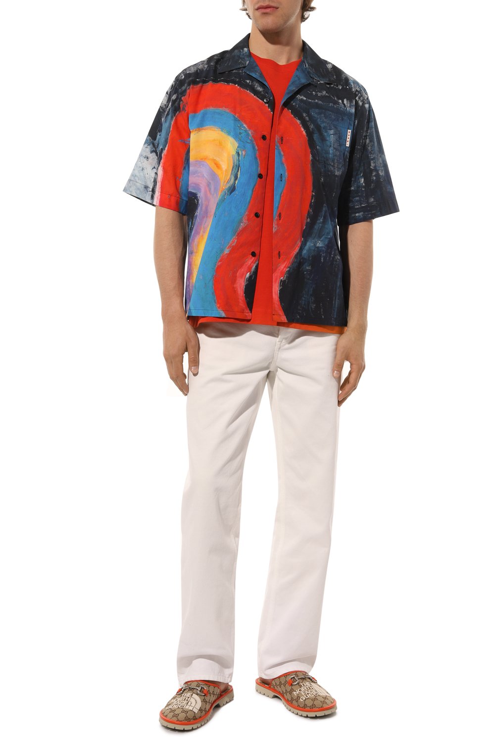 Текстильные сабо the north face x gucci GUCCI, арт. 679917 2HKM0, фото 2