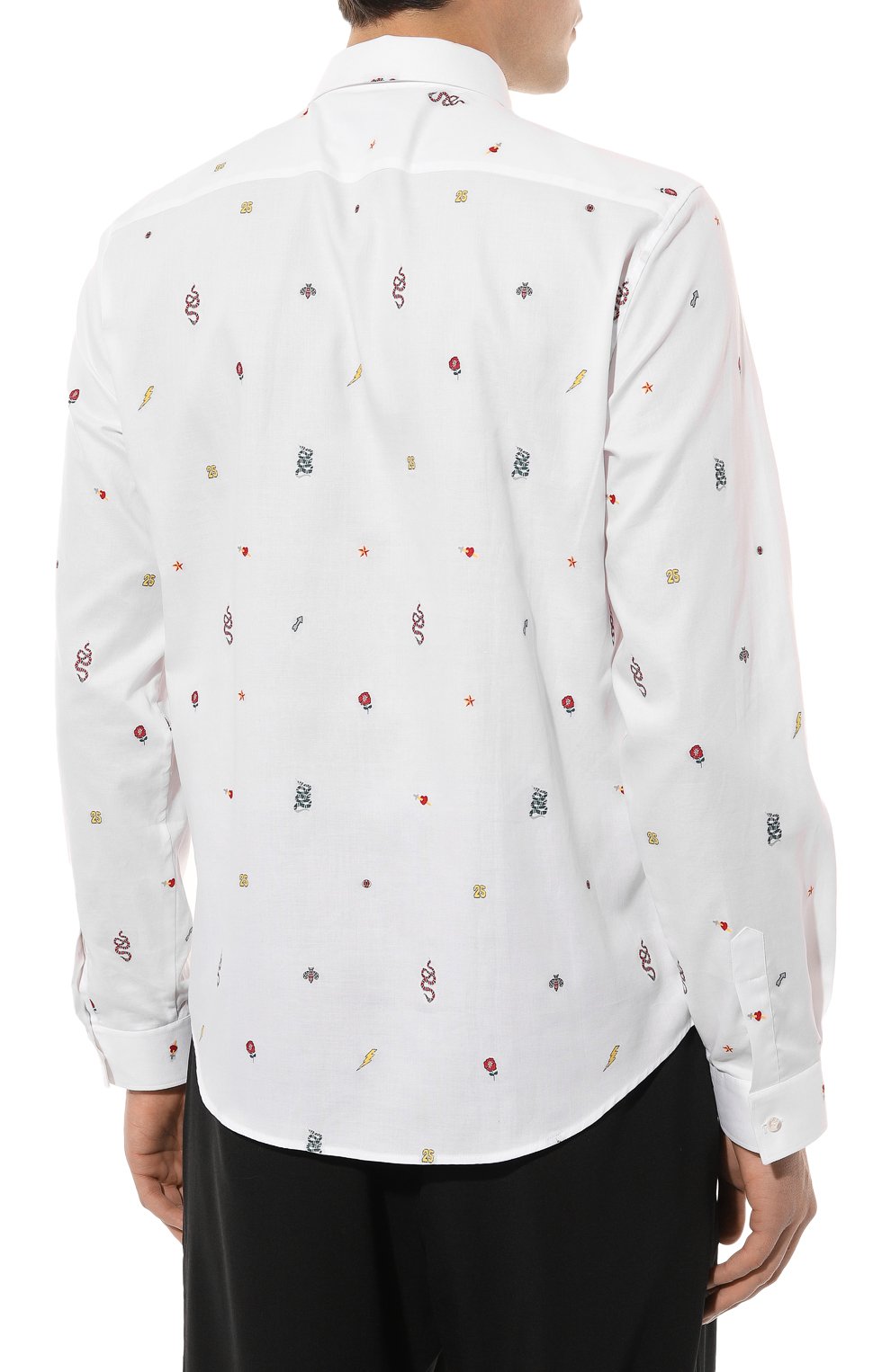 Хлопковая рубашка GUCCI, арт. 501897 Z364F, фото 4