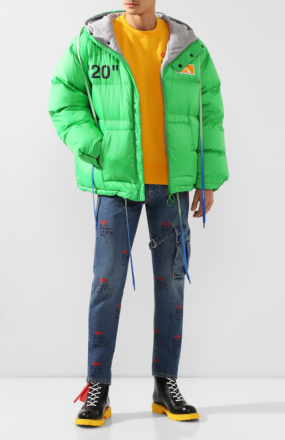 Пуховик OFF-WHITE, арт. 0MED019F19E150284010, фото 2