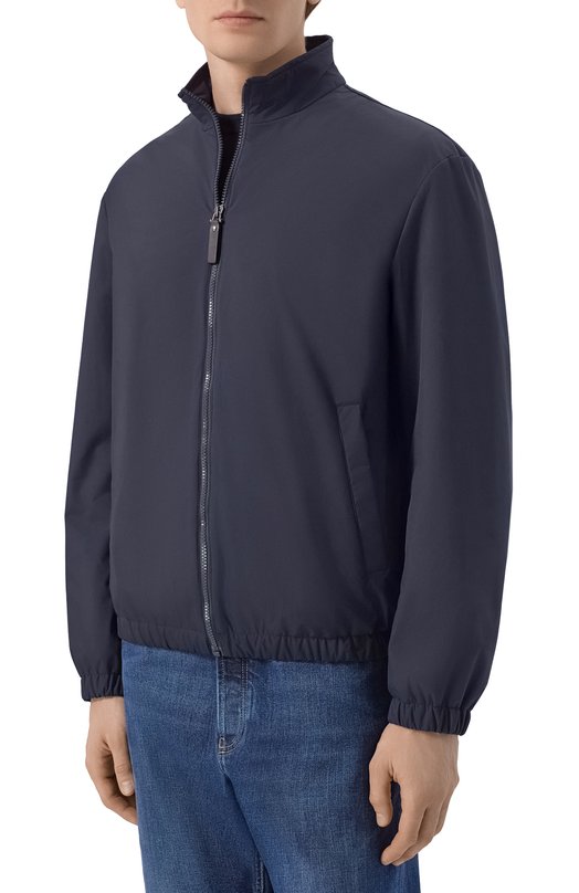 Бомбер Canali 041087U/SG03467 Синий  041087U/SG03467 Фото 3