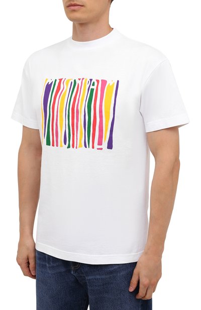 Хлопковая футболка palm angels x missoni PALM ANGELS, арт. PMAA001F21JER0300184, фото 3