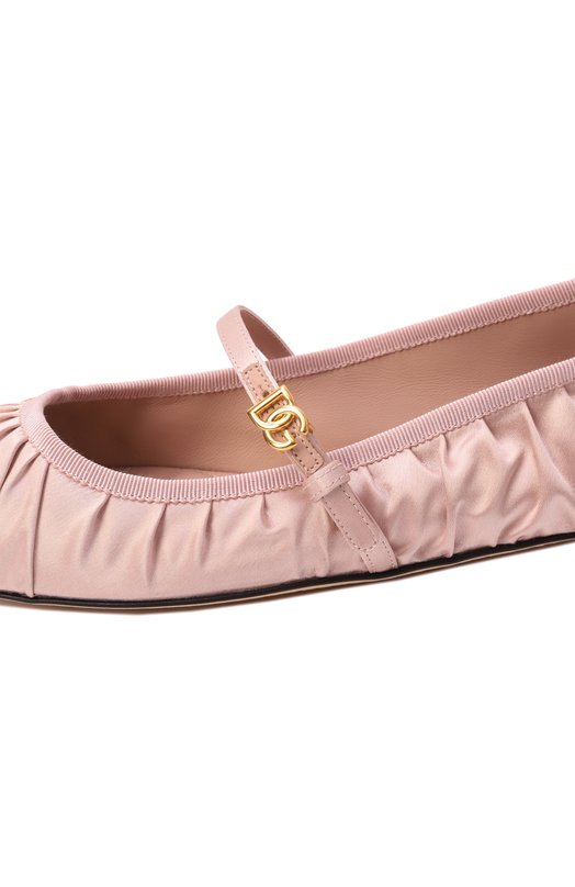 Текстильные балетки Vally Dolce & Gabbana CB0257/AD160 Розовый  CB0257/AD160 Фото 7