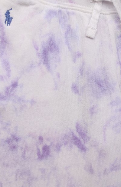 Хлопковые джоггеры POLO RALPH LAUREN сиреневого цвета по цене 8845 руб., арт. 312856409, фото 3 Хлопковые джоггеры POLO RALPH LAUREN, арт. 312856409, фото 3