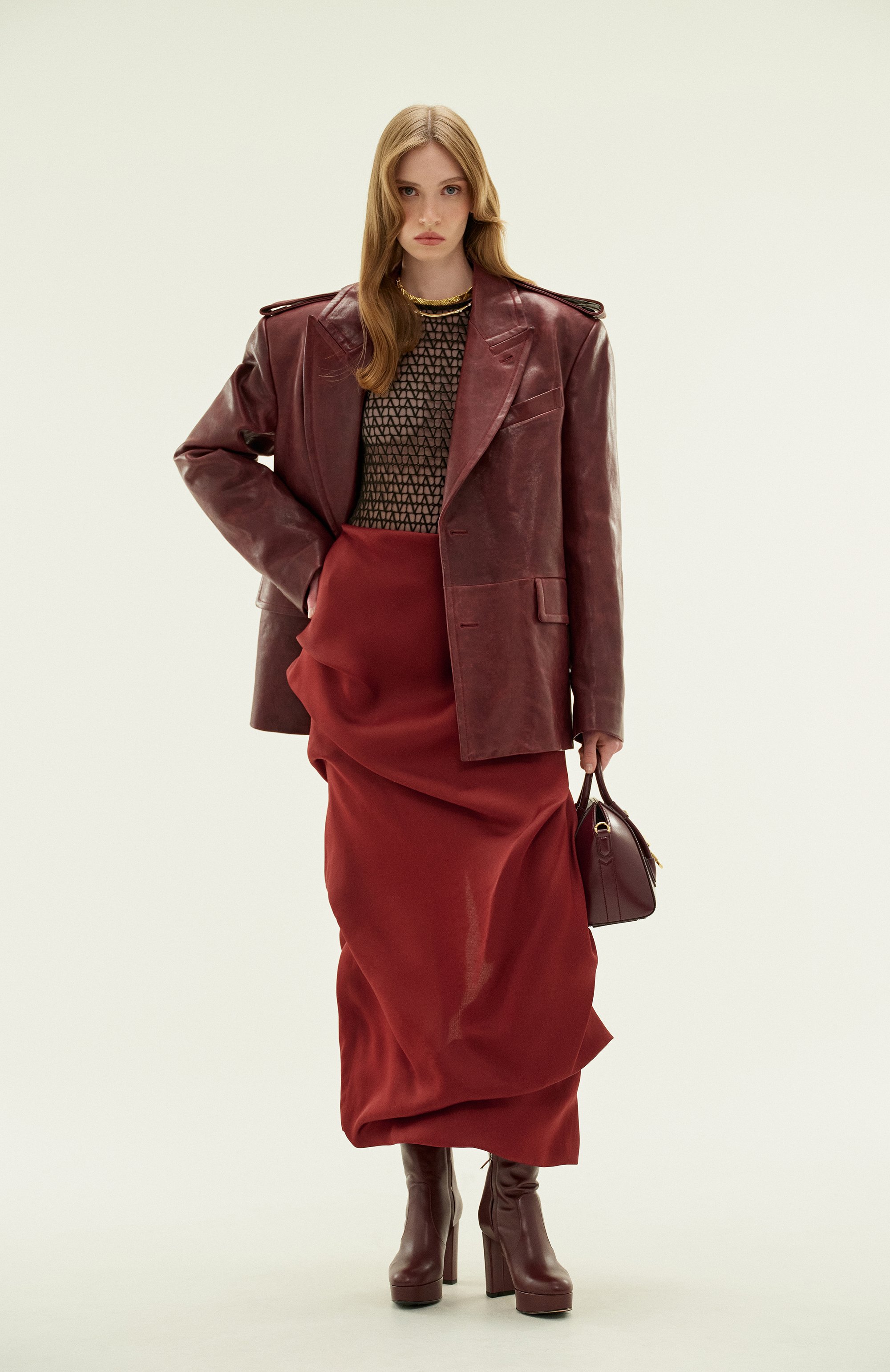 Кожаный жакет ANN DEMEULEMEESTER, арт. 2402-W-JA25-L-LT137-036, фото 7