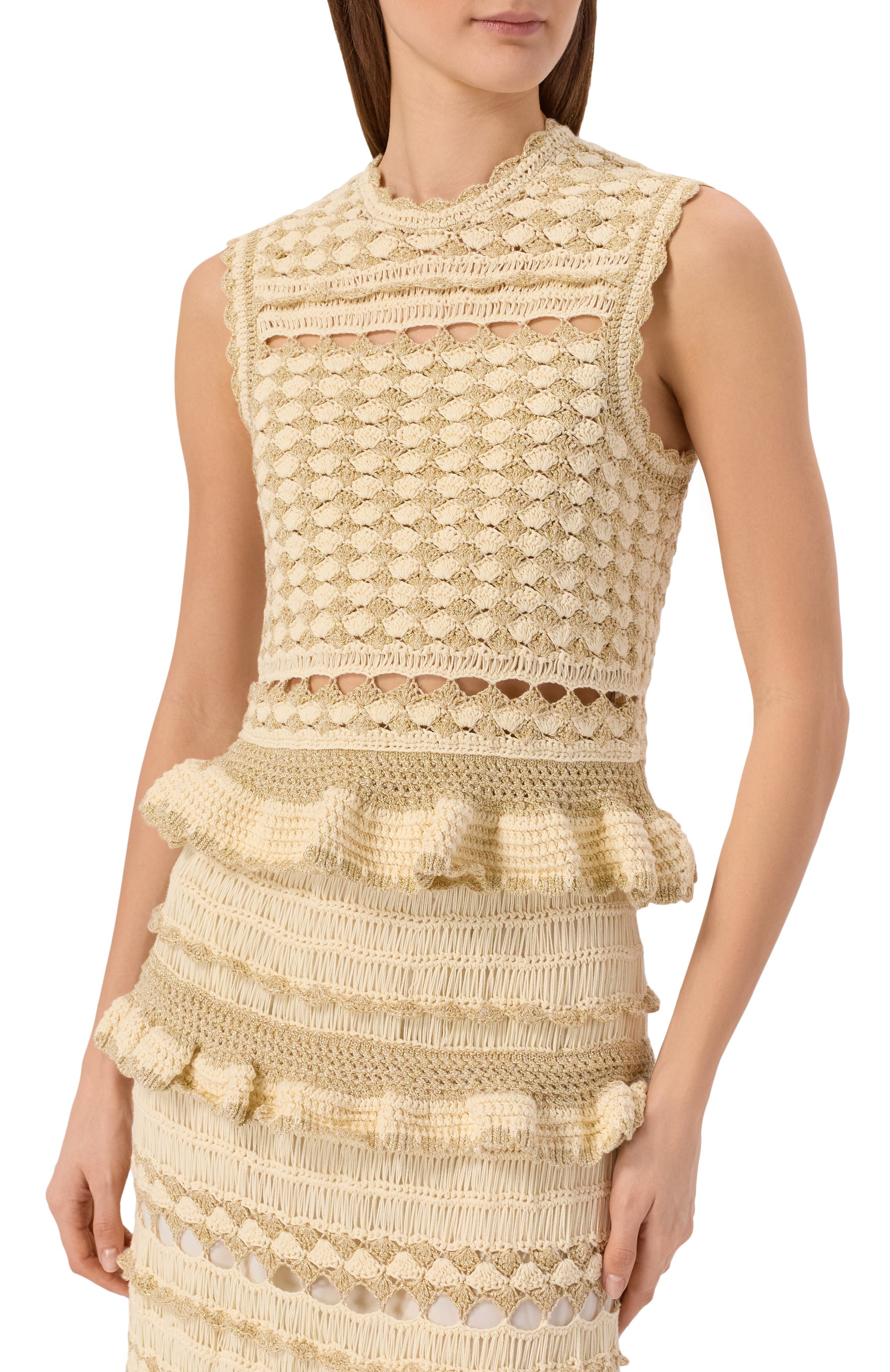 Топ из вискозы и хлопка ZIMMERMANN, арт. 6564TRS262, фото 3