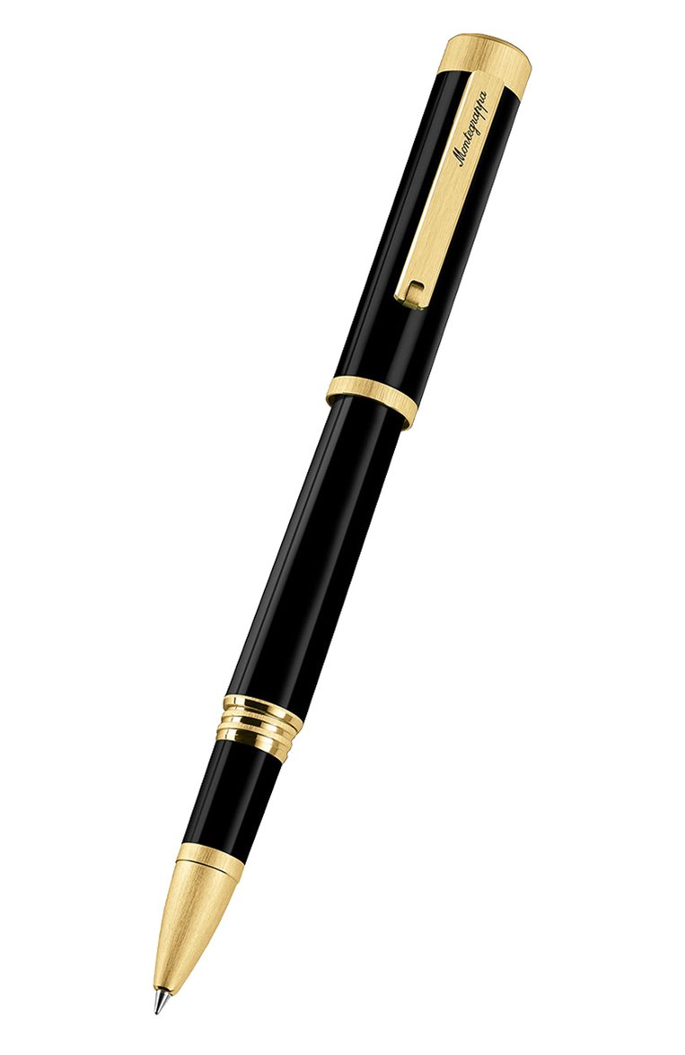 Ручка-роллер MONTEGRAPPA черного цвета, арт. ISZEIRIY | Фото 2 (Региональные ограничения белый список (Axapta Mercury): Не проставлено; Нос: Не проставлено; Ограничения доставки: m-style)