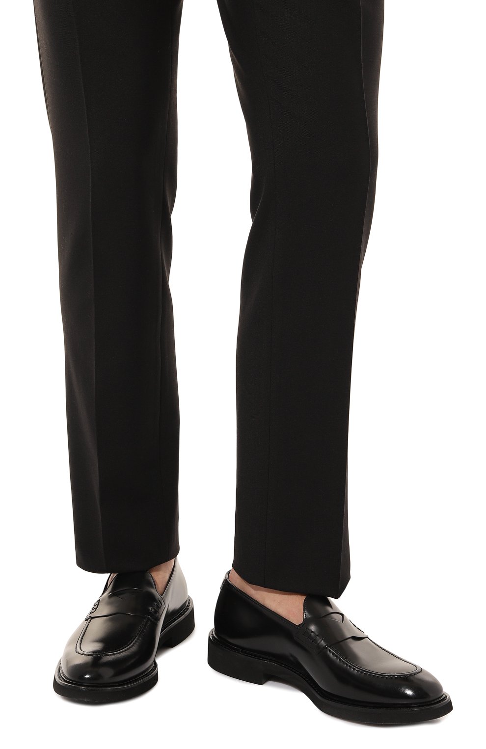 Кожаные пенни-лоферы DOUCAL'S, арт. DU3340VER0UF007N, фото 3