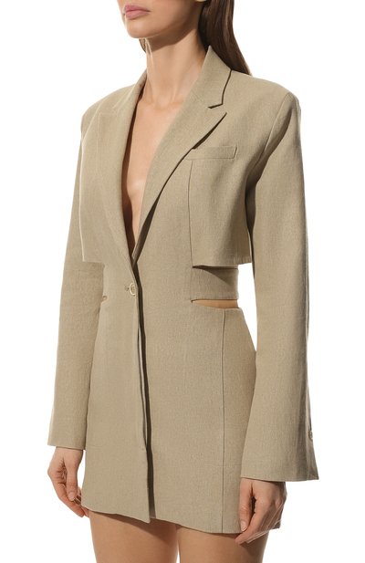 Льняное платье JACQUEMUS, арт. 221DR016-1029, фото 3