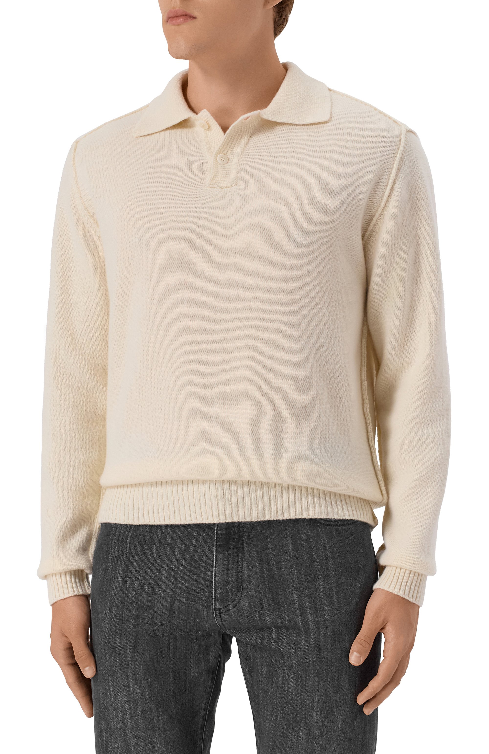 Поло из шерсти и кашемира DANIELE FIESOLI, арт. DF1130, фото 3