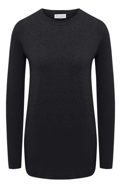 Женская хлопковый лонгслив BRUNELLO CUCINELLI, арт. M0T18B0107