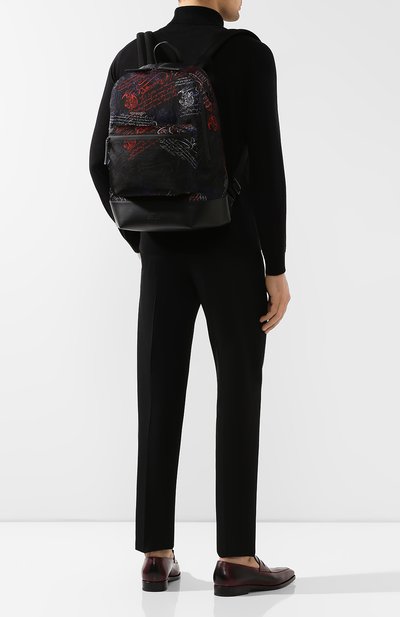 Комбинированный рюкзак BERLUTI разноцветного цвета по цене 221500 руб., арт. M177152, фото 2 Комбинированный рюкзак BERLUTI, арт. M177152, фото 2