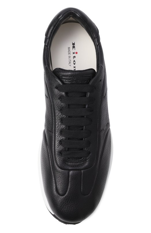 Кожаные кроссовки Kiton USSA374N0133201 Чёрный  USSA374N0133201 Фото 6