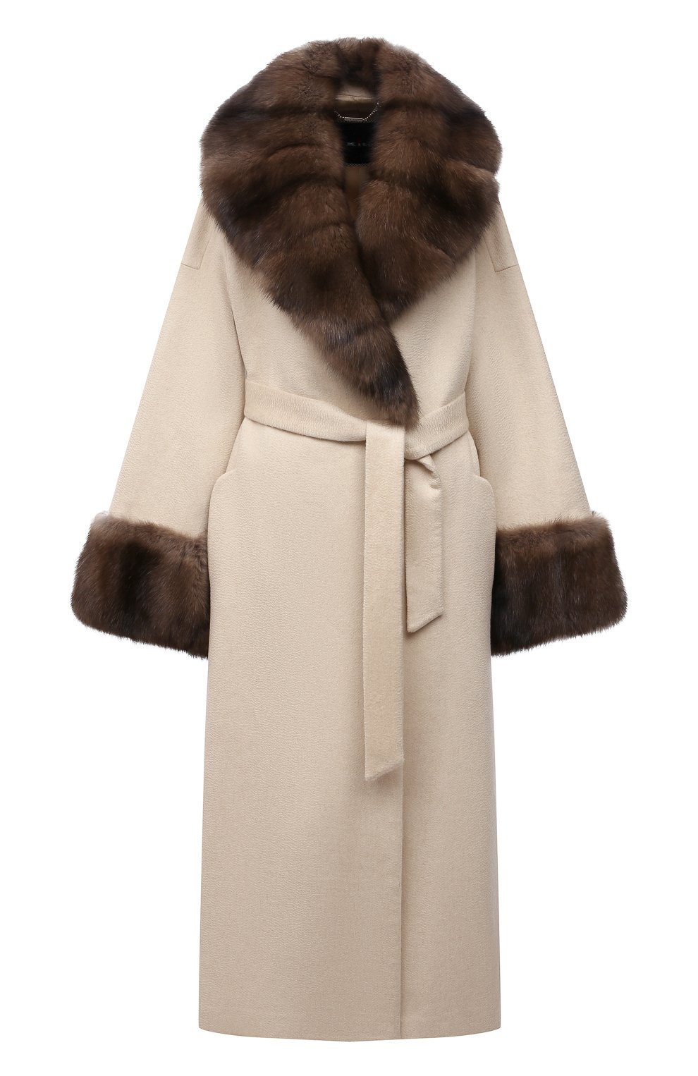 Кашемировое пальто KITON кремового цвета по цене 2780000 руб., арт. D52615K0523A, фото 1 Кашемировое пальто KITON, арт. D52615K0523A, фото 1