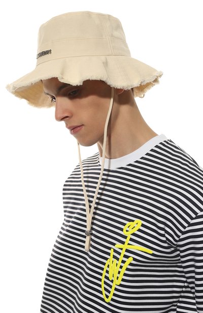 Хлопковая панама le bob artichaut JACQUEMUS, арт. 213AC002-5001, фото 2