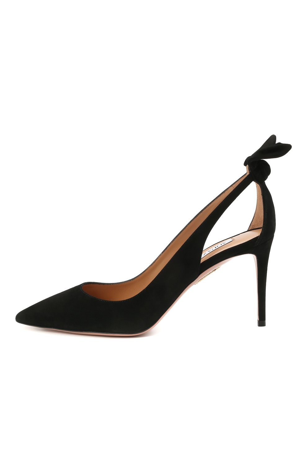 Замшевые туфли bow tie 85 AQUAZZURA, арт. DENMIDP0-SUE-000, фото 3