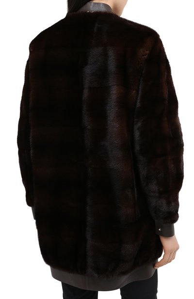 Бомбер из меха норки VALENTINO, арт. NF3FB217/1DF, фото 4