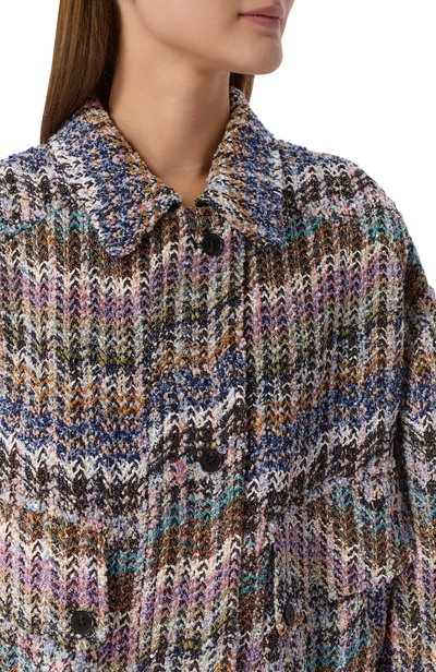 Твидовый бомбер MISSONI разноцветного цвета по цене 414500 руб., арт. DS26WC00/BC006C, фото 5 Твидовый бомбер MISSONI, арт. DS26WC00/BC006C, фото 5
