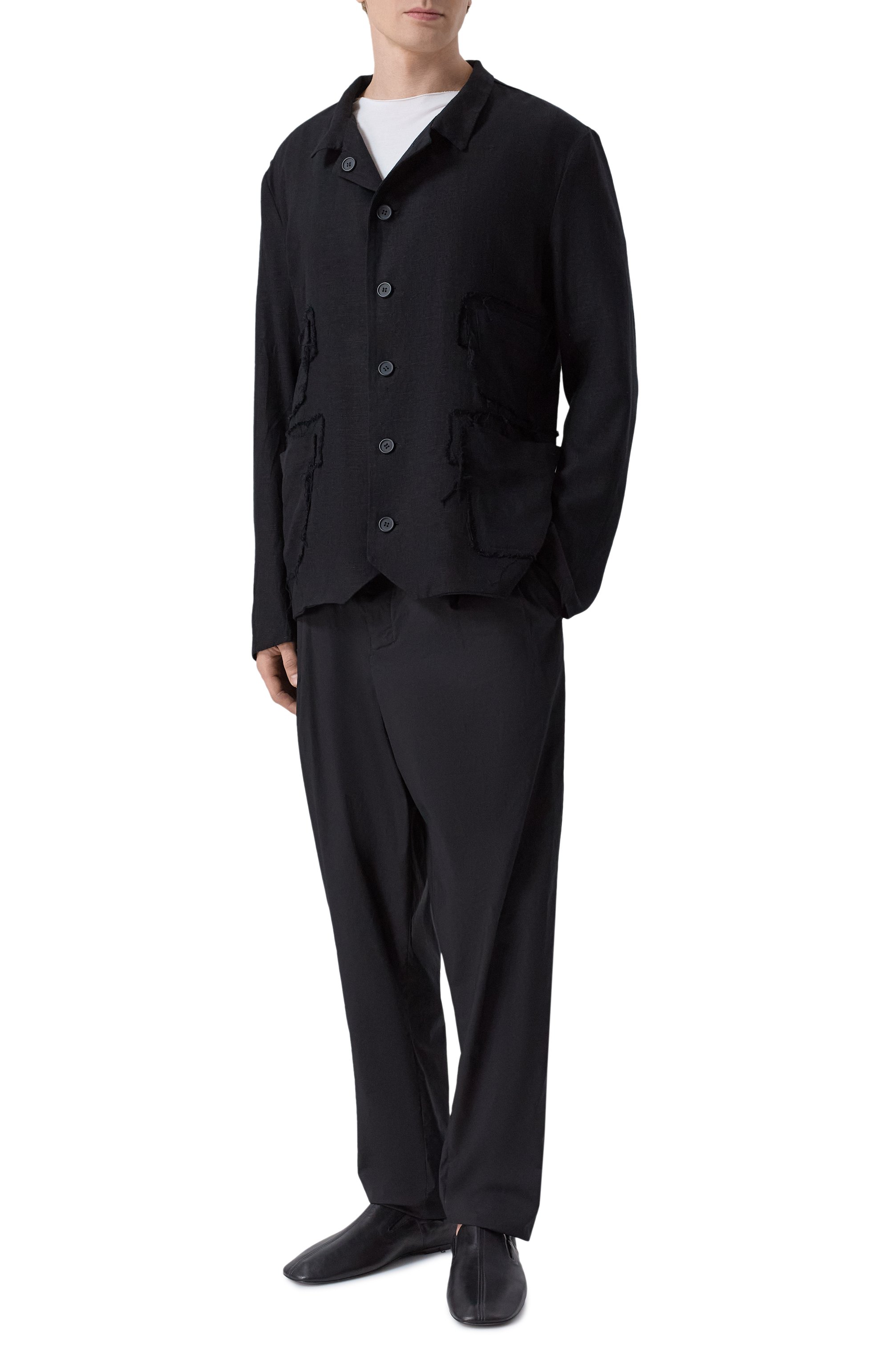 Двусторонний пиджак из вискозы и льна 139DEC, арт. SUT617-BK, фото 2