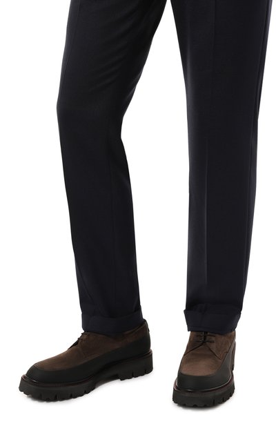 Замшевые дерби KITON, арт. USSA194N0112506, фото 3