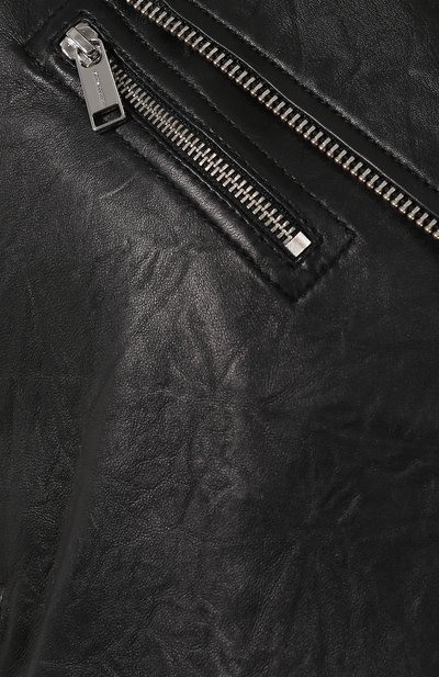 Кожаная куртка MICHAEL MICHAEL KORS черного цвета по цене 47800 руб., арт. MU92J0K2A3, фото 5 Кожаная куртка MICHAEL MICHAEL KORS, арт. MU92J0K2A3, фото 5
