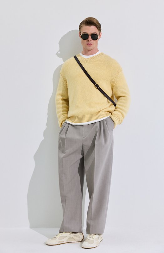 Комбинированные кроссовки Orbit Flash Bottega Veneta 855200/V65D1 Кремовый  855200/V65D1 Фото 6