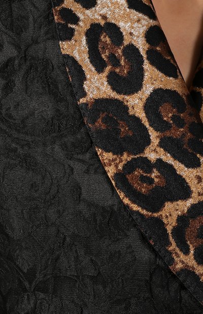 Жакет с поясом DOLCE & GABBANA черного цвета по цене 385500 руб., арт. F29DHT/FJRDJ, фото 5 Жакет с поясом DOLCE & GABBANA, арт. F29DHT/FJRDJ, фото 5