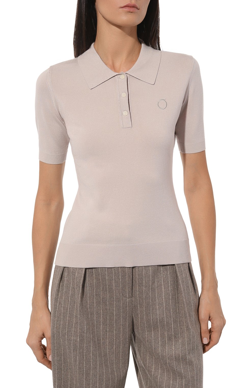 Поло из вискозы TRUSSARDI, арт. 56M00627-0F000542, фото 3