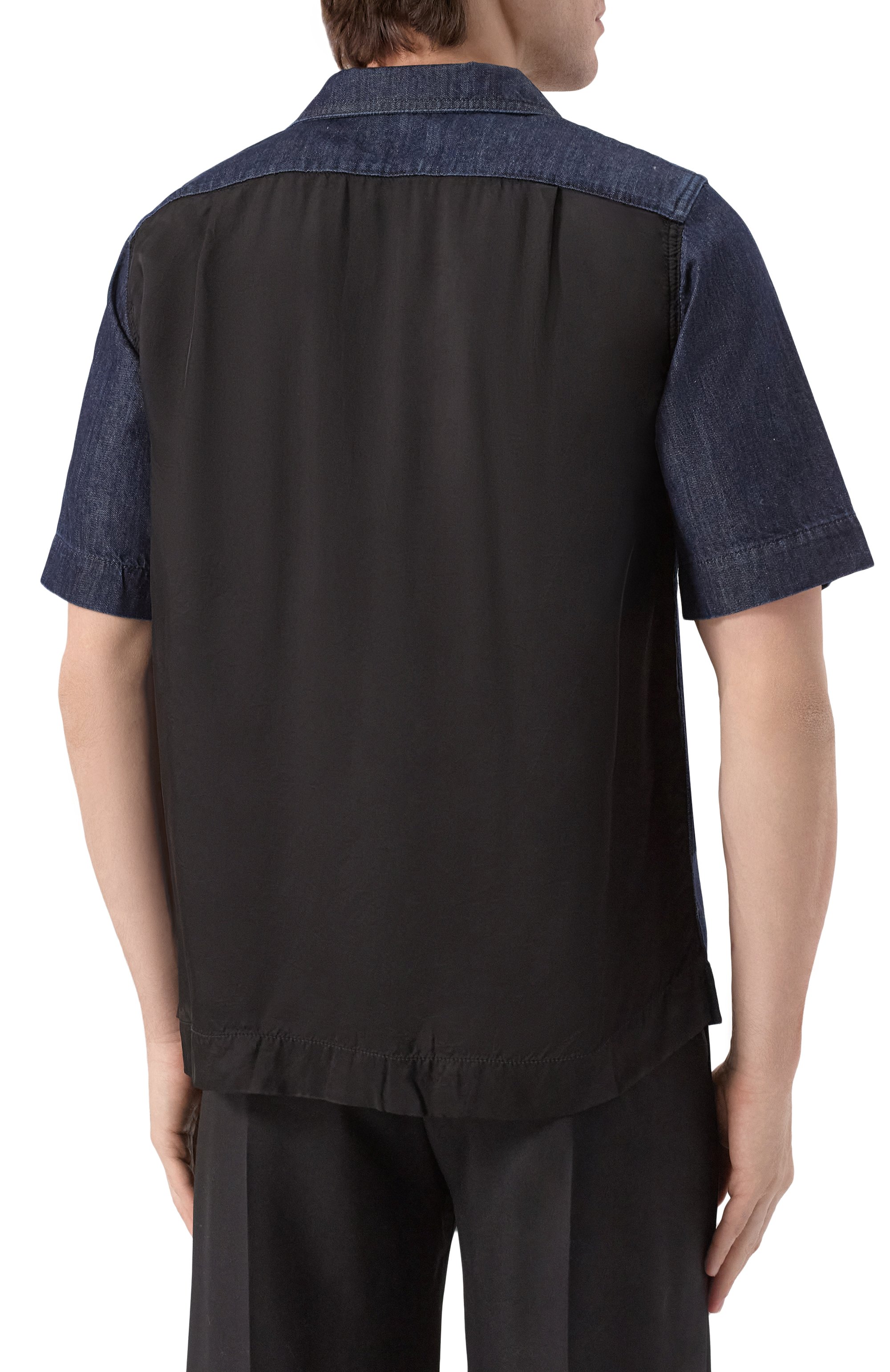 Комбинированная рубашка DRIES VAN NOTEN, арт. 251-020727-1553, фото 4